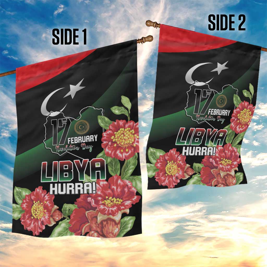 Libya Garden Flag February 17th Revolution - African Pride