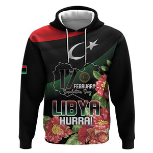Personalized Libya Hoodie February 17th Revolution - African Pride