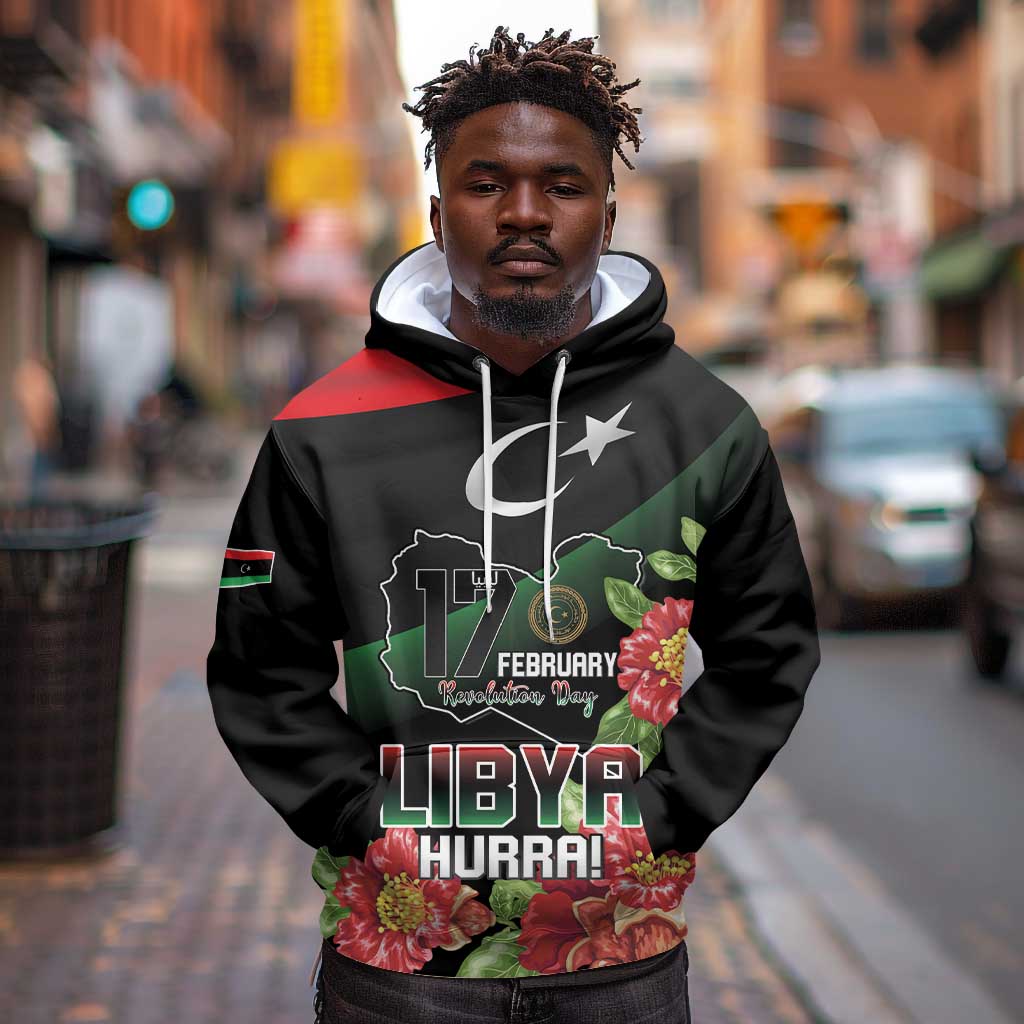 Personalized Libya Hoodie February 17th Revolution - African Pride