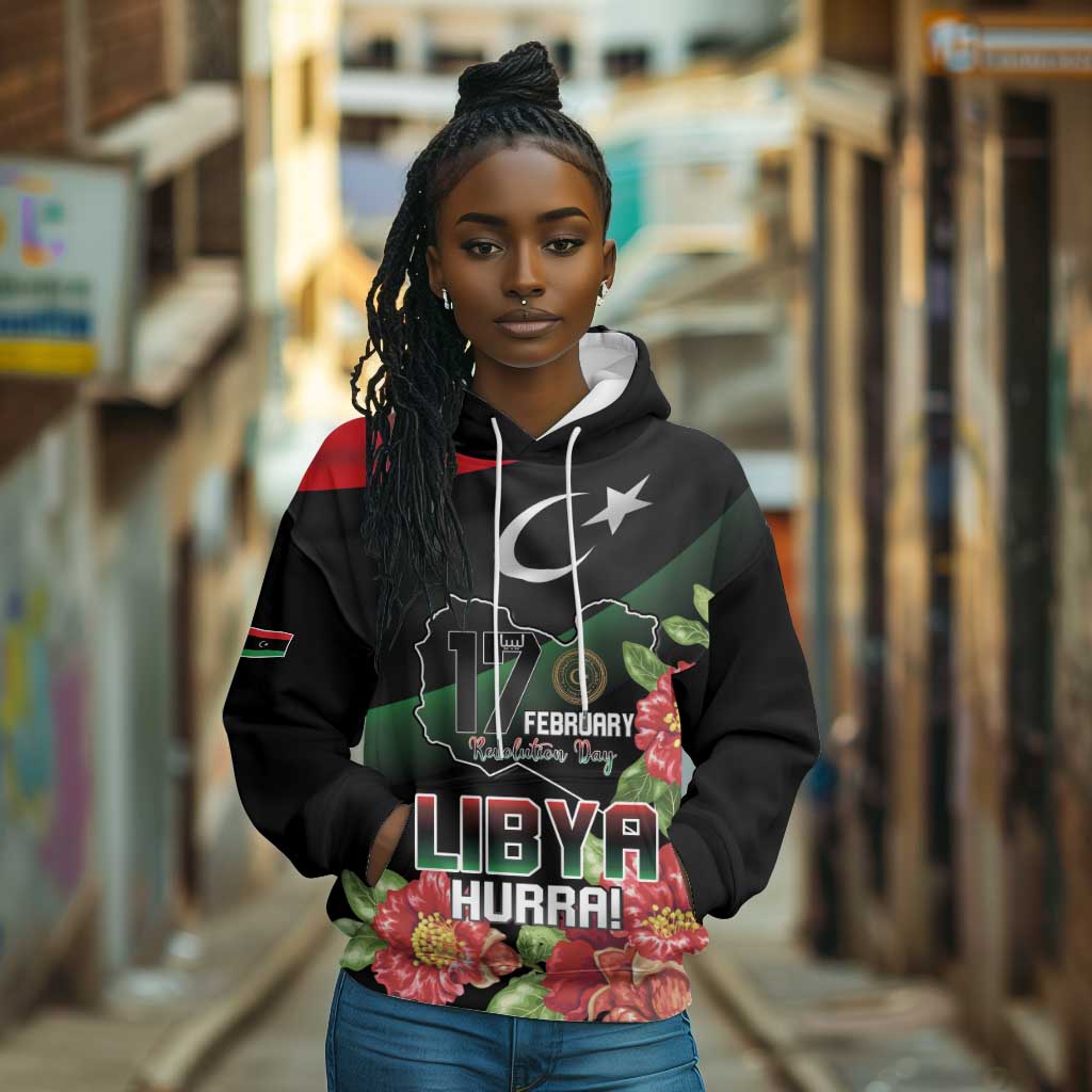 Personalized Libya Hoodie February 17th Revolution - African Pride