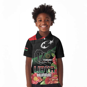 Personalized Libya Kid Polo Shirt February 17th Revolution - African Pride