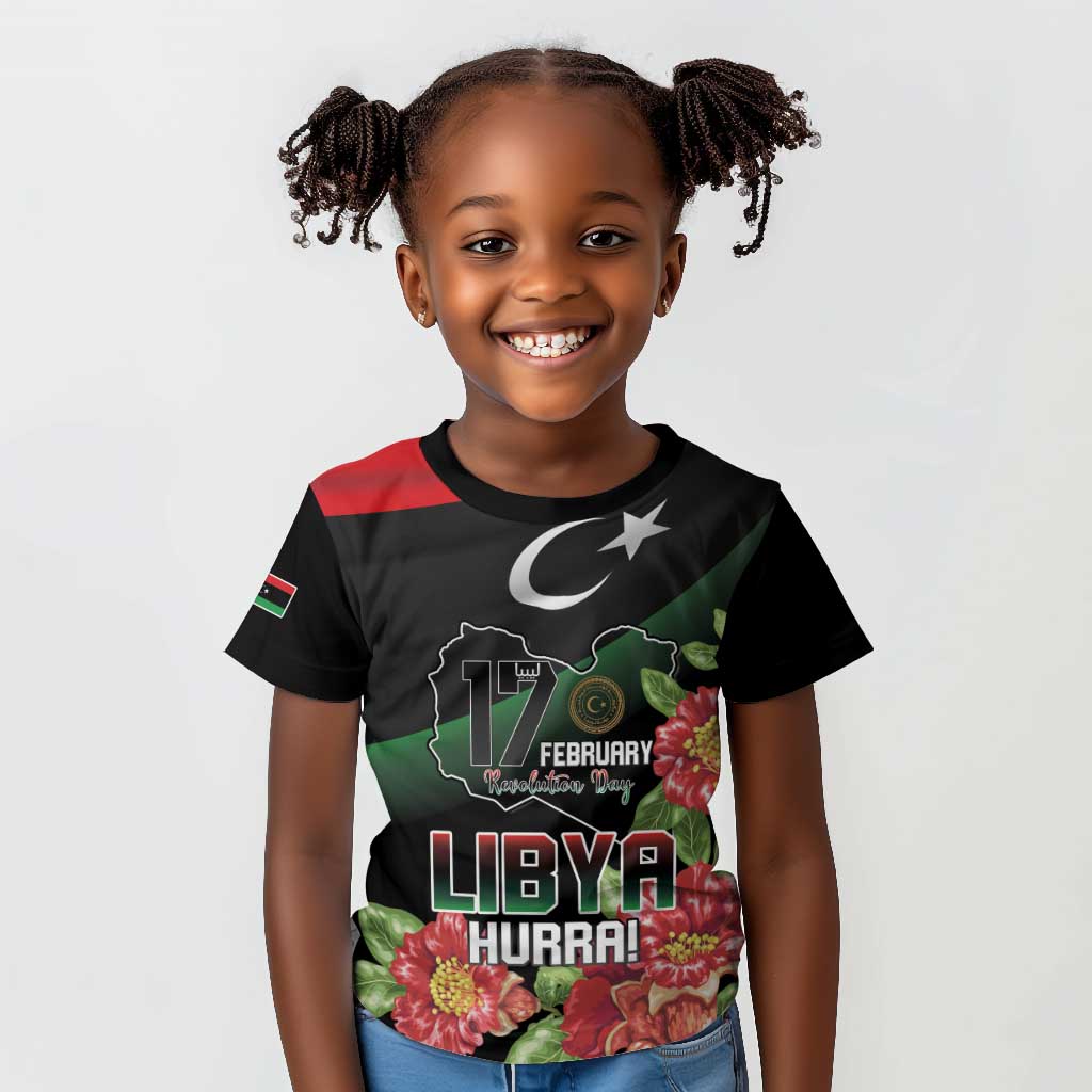 Personalized Libya Kid T shirt February 17th Revolution - African Pride
