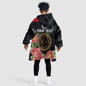 Personalized Libya Kid Wearable Blanket Hoodie February 17th Revolution - African Pride