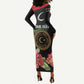 Personalized Libya Long Sleeve Bodycon Dress February 17th Revolution - African Pride