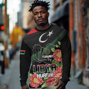 Personalized Libya Long Sleeve Shirt February 17th Revolution - African Pride
