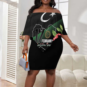 Personalized Libya Off Shoulder Short Dress February 17th Revolution - African Pride