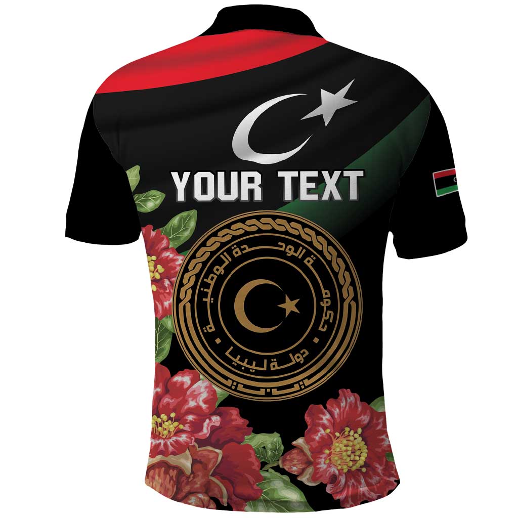 Personalized Libya Polo Shirt February 17th Revolution - African Pride