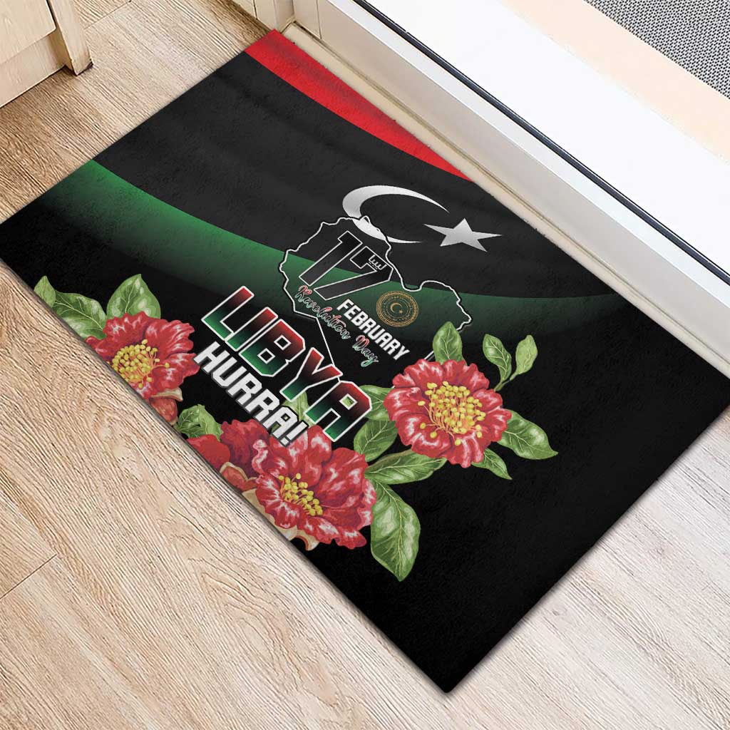 Libya Rubber Doormat February 17th Revolution - African Pride