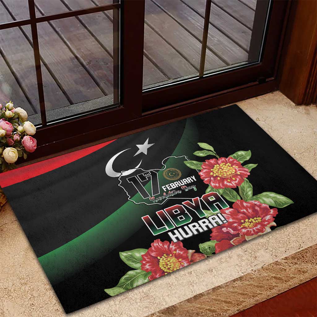Libya Rubber Doormat February 17th Revolution - African Pride