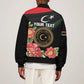 Personalized Libya Sleeve Zip Bomber Jacket February 17th Revolution - African Pride