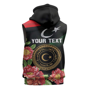 Personalized Libya Sleeveless Hoodie February 17th Revolution - African Pride