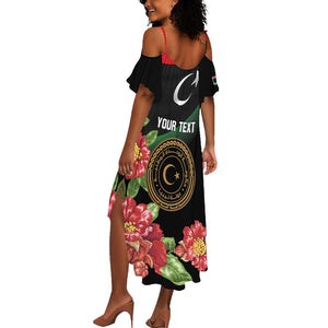 Personalized Libya Summer Maxi Dress February 17th Revolution - African Pride