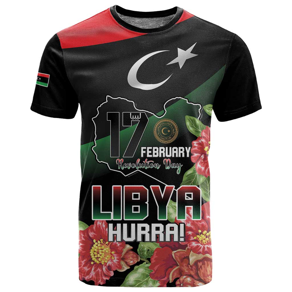 Personalized Libya T shirt February 17th Revolution - African Pride