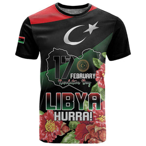 Personalized Libya T shirt February 17th Revolution - African Pride