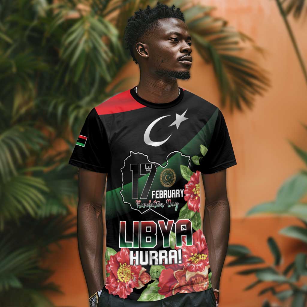 Personalized Libya T shirt February 17th Revolution - African Pride