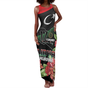 Personalized Libya Tank Maxi Dress February 17th Revolution - African Pride