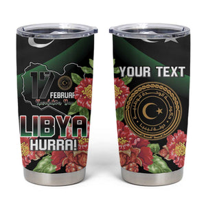 Personalized Libya Tumbler Cup February 17th Revolution - African Pride