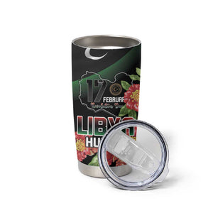 Personalized Libya Tumbler Cup February 17th Revolution - African Pride