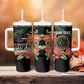 Personalized Libya Tumbler With Handle February 17th Revolution - African Pride