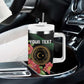 Personalized Libya Tumbler With Handle February 17th Revolution - African Pride