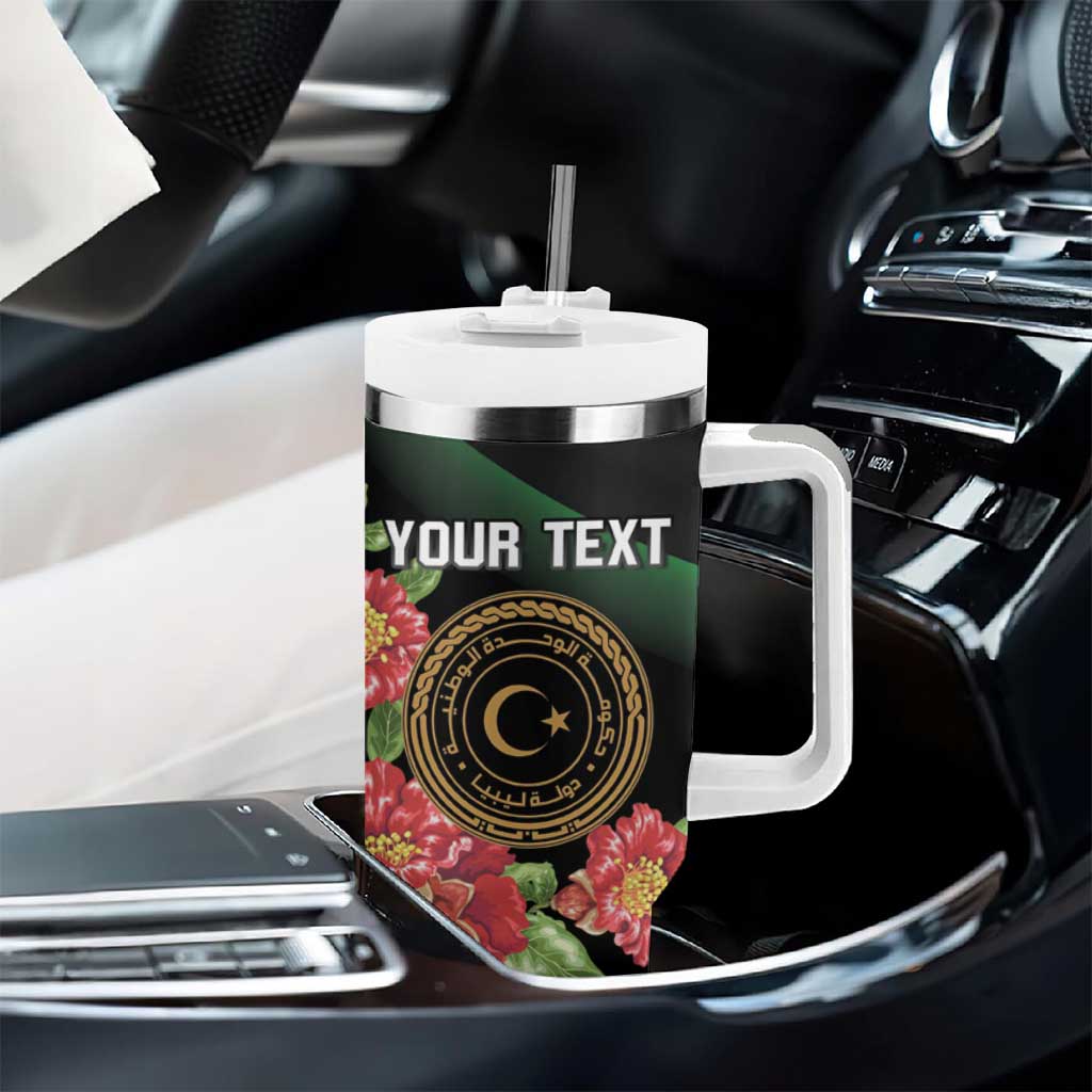 Personalized Libya Tumbler With Handle February 17th Revolution - African Pride