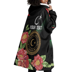 Personalized Libya Wearable Blanket Hoodie February 17th Revolution - African Pride