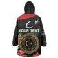 Personalized Libya Wearable Blanket Hoodie February 17th Revolution - African Pride