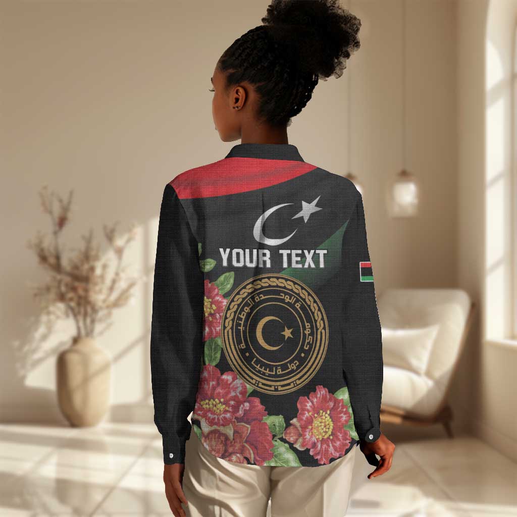 Personalized Libya Women Casual Shirt February 17th Revolution - African Pride