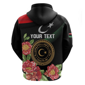 Personalized Libya Zip Hoodie February 17th Revolution - African Pride
