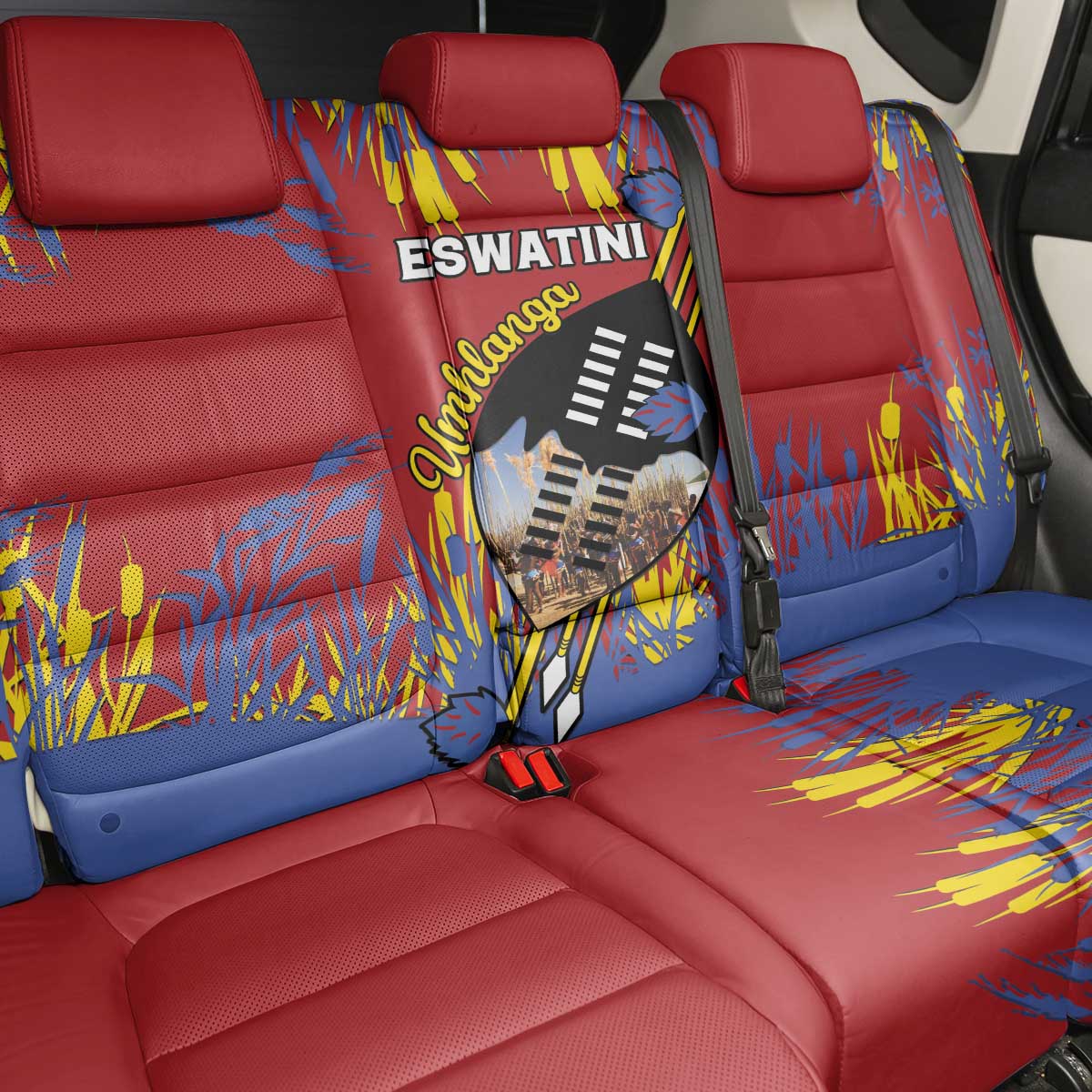 Umhlanga Reed Dance Back Car Seat Cover Eswatini Heritage - African Pride