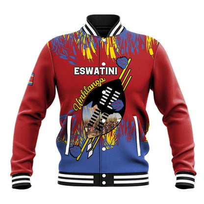 Personalized Umhlanga Reed Dance Baseball Jacket Eswatini Heritage - African Pride