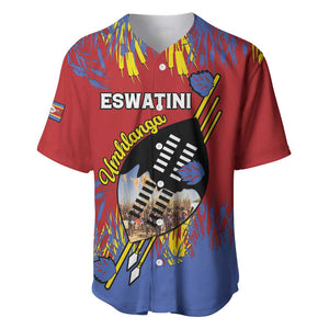 Personalized Umhlanga Reed Dance Baseball Jersey Eswatini Heritage - African Pride