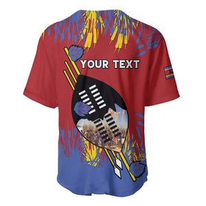Personalized Umhlanga Reed Dance Baseball Jersey Eswatini Heritage - African Pride