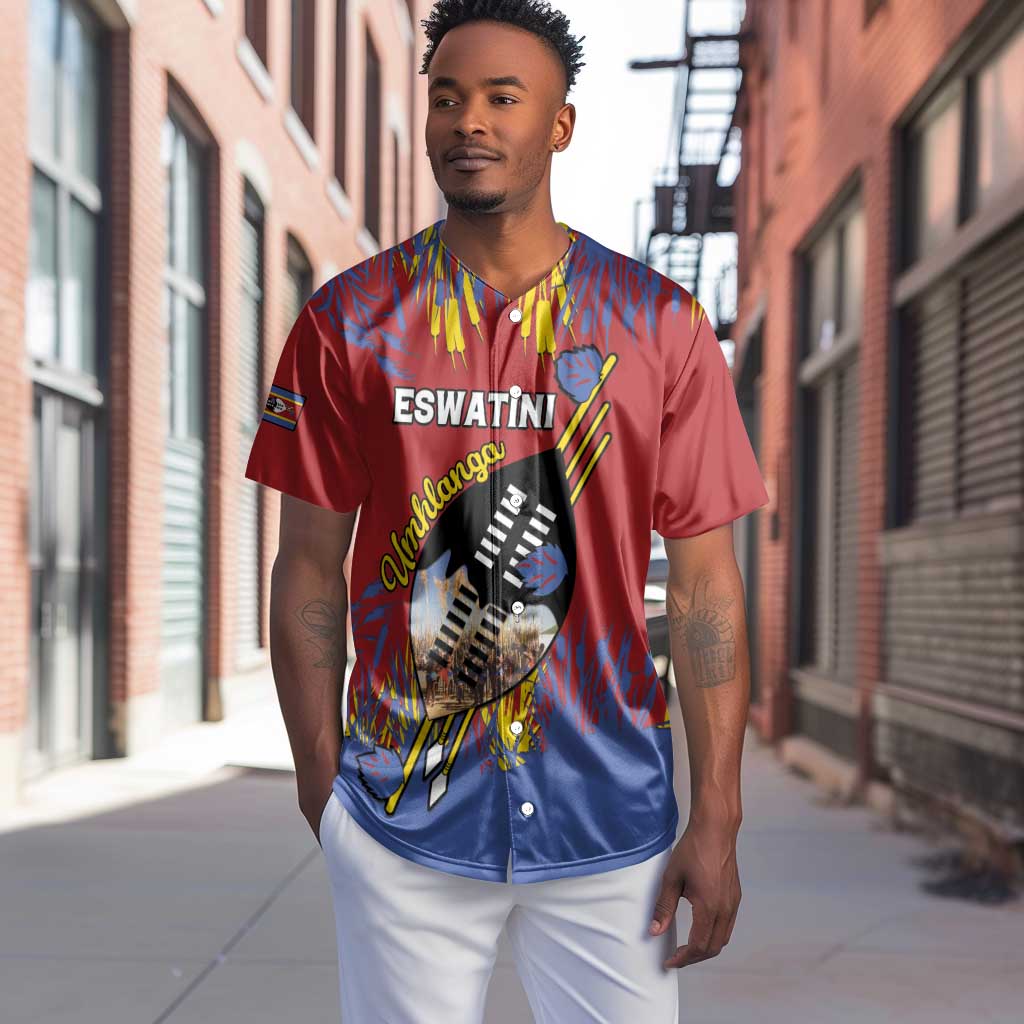 Personalized Umhlanga Reed Dance Baseball Jersey Eswatini Heritage - African Pride