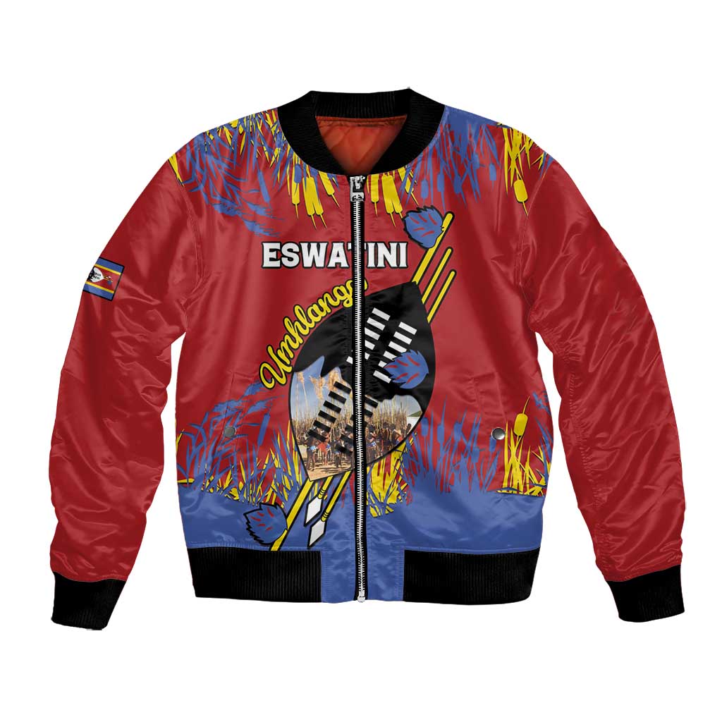 Personalized Umhlanga Reed Dance Bomber Jacket Eswatini Heritage - African Pride