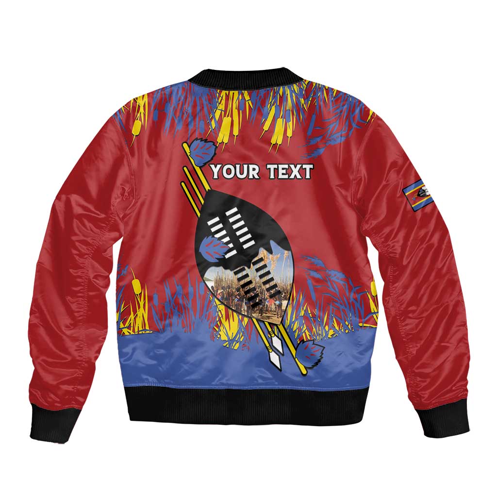 Personalized Umhlanga Reed Dance Bomber Jacket Eswatini Heritage - African Pride