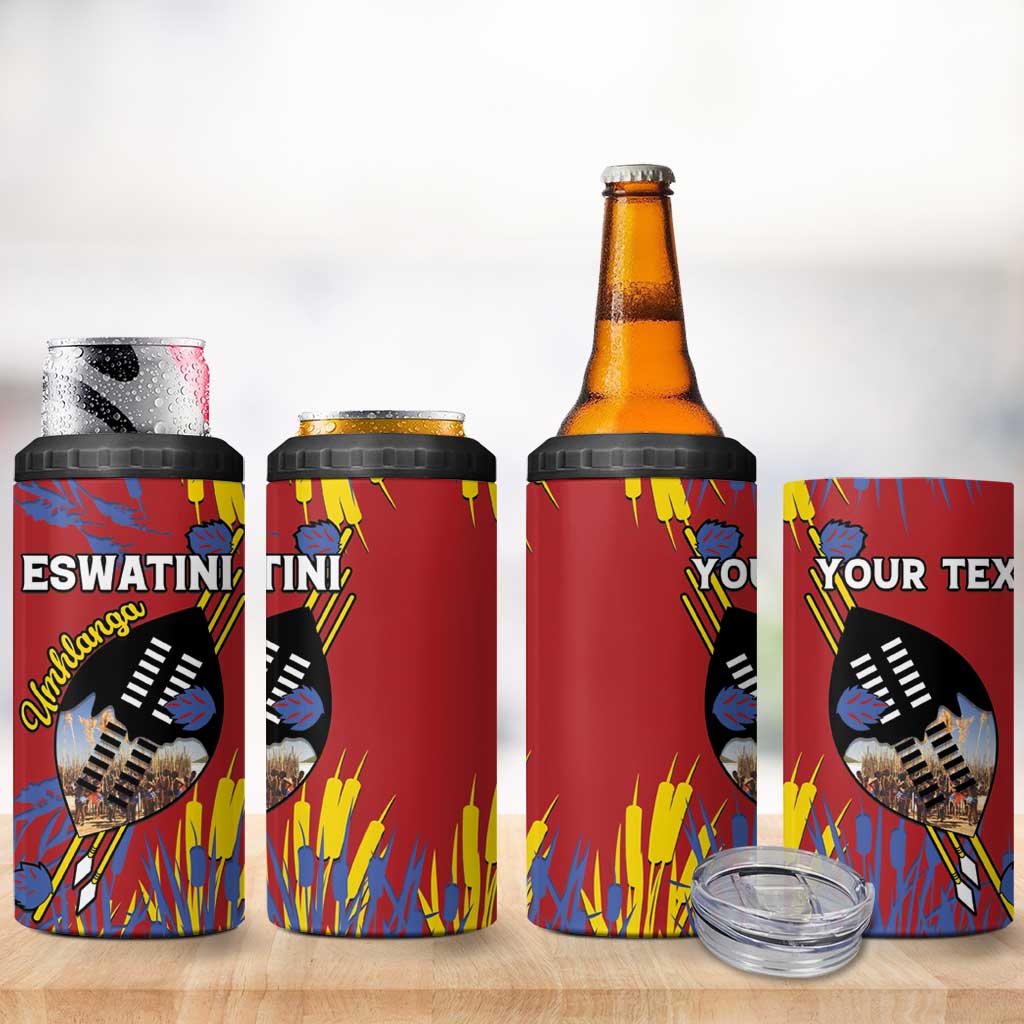 Personalized Umhlanga Reed Dance 4 in 1 Can Cooler Tumbler Eswatini Heritage - African Pride