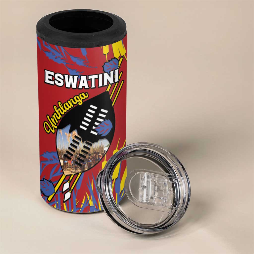 Personalized Umhlanga Reed Dance 4 in 1 Can Cooler Tumbler Eswatini Heritage - African Pride