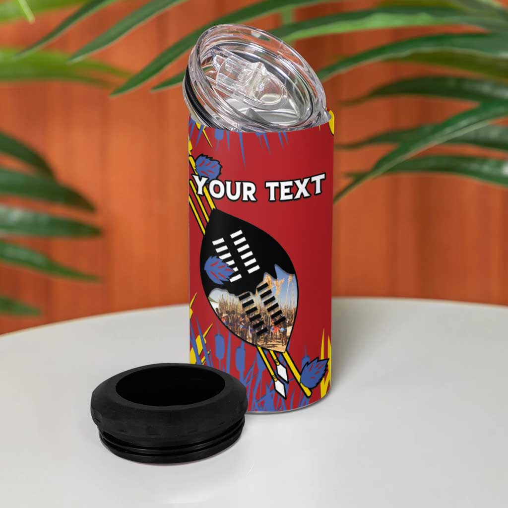 Personalized Umhlanga Reed Dance 4 in 1 Can Cooler Tumbler Eswatini Heritage - African Pride