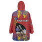 Personalized Umhlanga Reed Dance Kid Wearable Blanket Hoodie Eswatini Heritage - African Pride