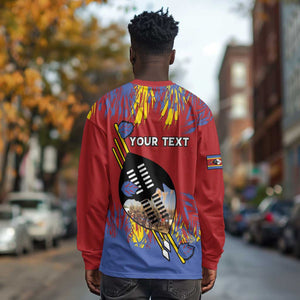 Personalized Umhlanga Reed Dance Long Sleeve Shirt Eswatini Heritage - African Pride