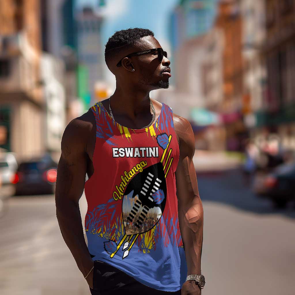 Personalized Umhlanga Reed Dance Men Tank Top Eswatini Heritage - African Pride