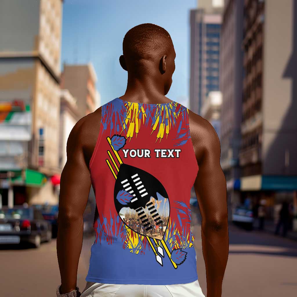 Personalized Umhlanga Reed Dance Men Tank Top Eswatini Heritage - African Pride