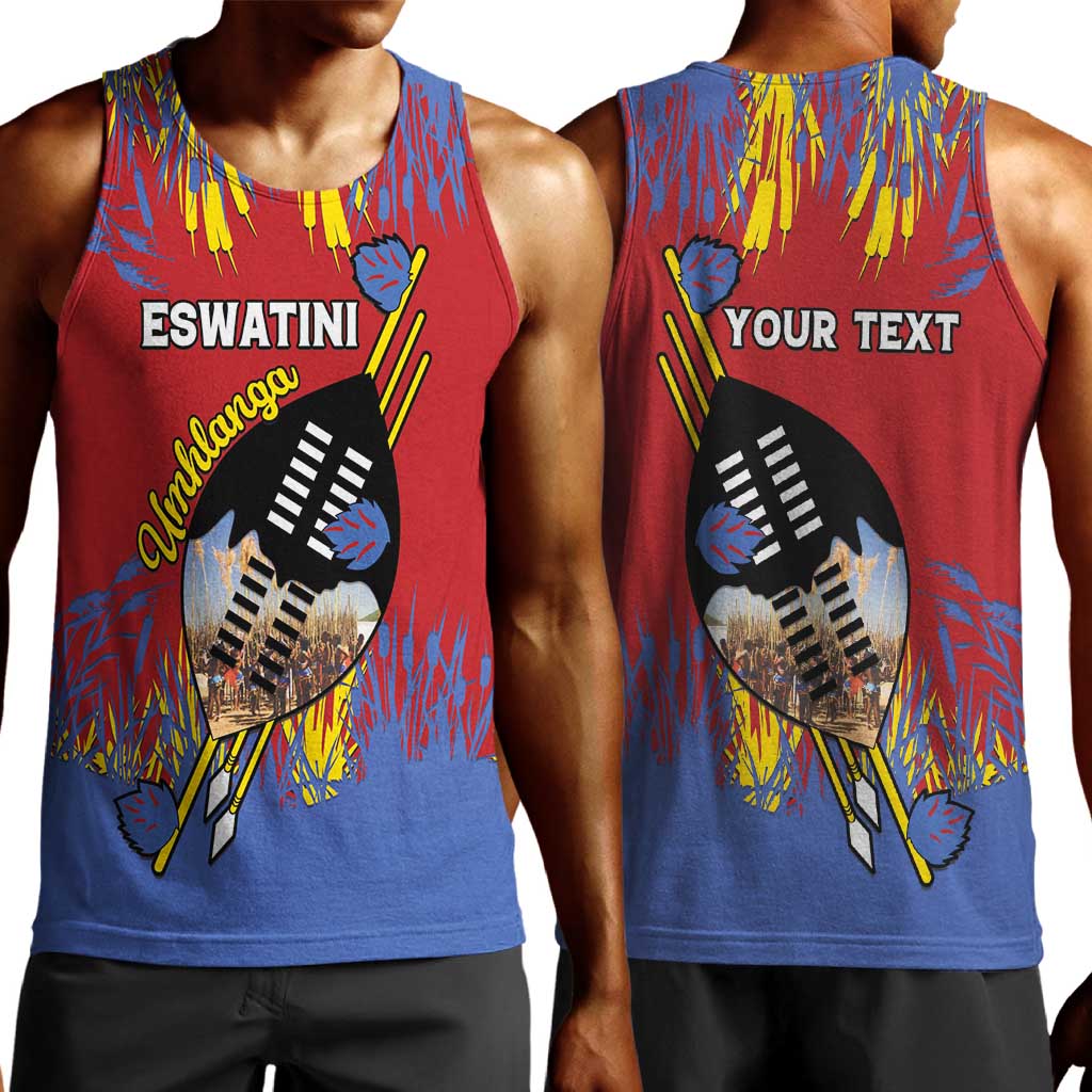Personalized Umhlanga Reed Dance Men Tank Top Eswatini Heritage - African Pride