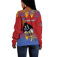 Personalized Umhlanga Reed Dance Off Shoulder Sweater Eswatini Heritage - African Pride