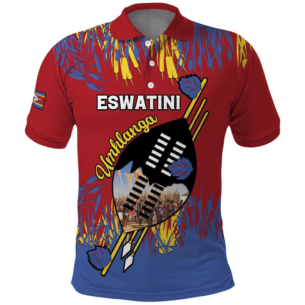 Personalized Umhlanga Reed Dance Polo Shirt Eswatini Heritage - African Pride
