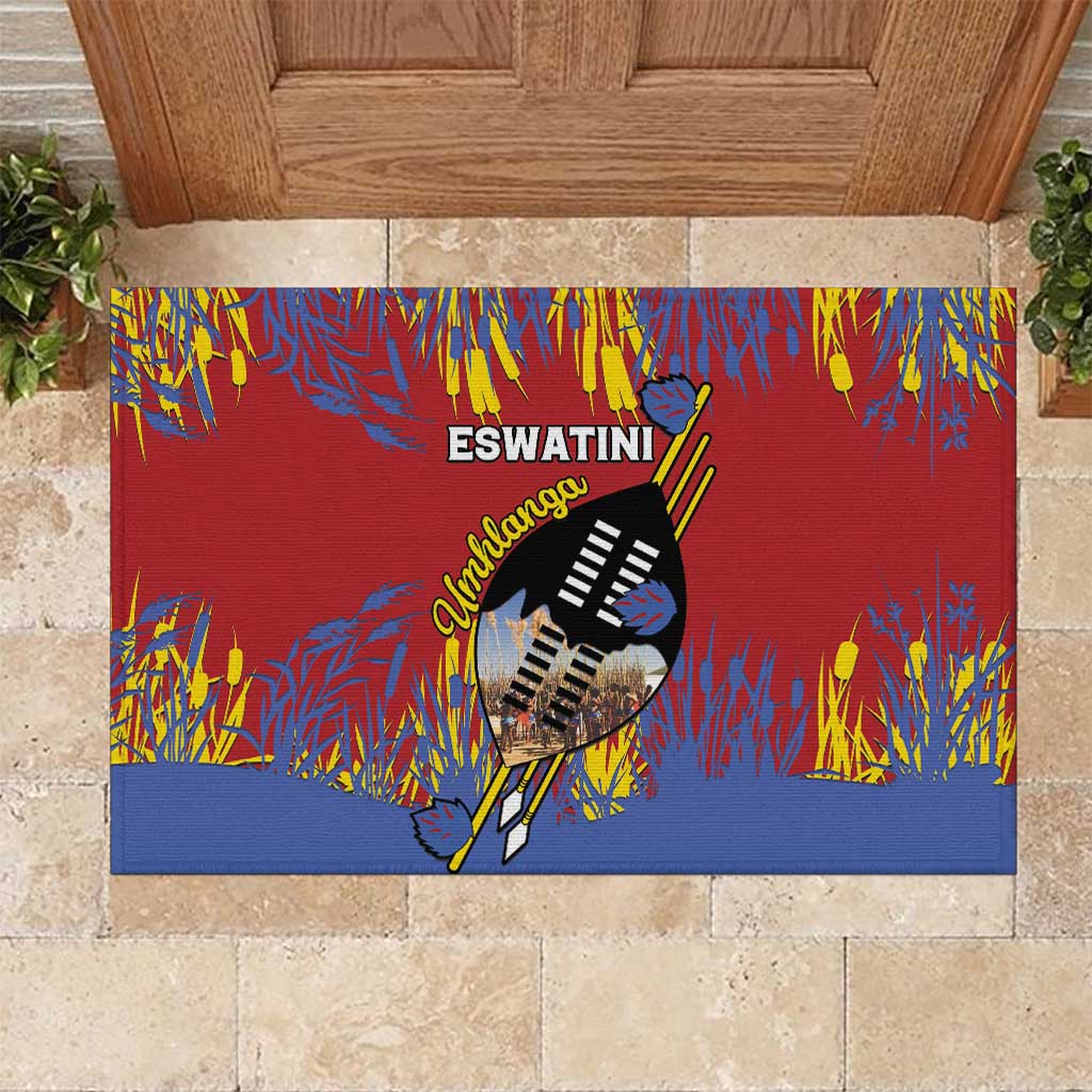 Umhlanga Reed Dance Rubber Doormat Eswatini Heritage - African Pride