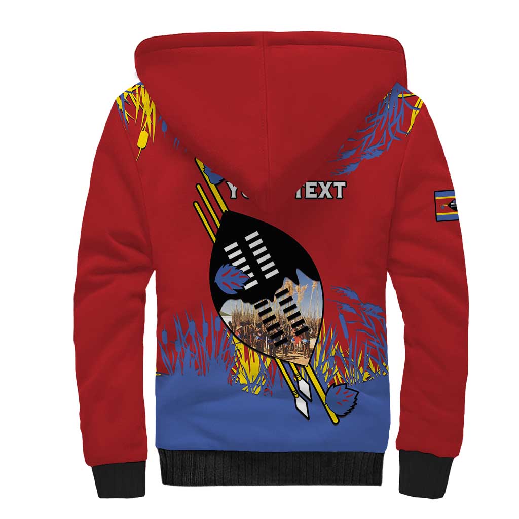 Personalized Umhlanga Reed Dance Sherpa Hoodie Eswatini Heritage - African Pride