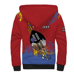 Personalized Umhlanga Reed Dance Sherpa Hoodie Eswatini Heritage - African Pride