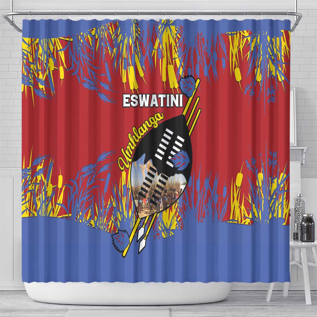 Umhlanga Reed Dance Shower Curtain Eswatini Heritage - African Pride